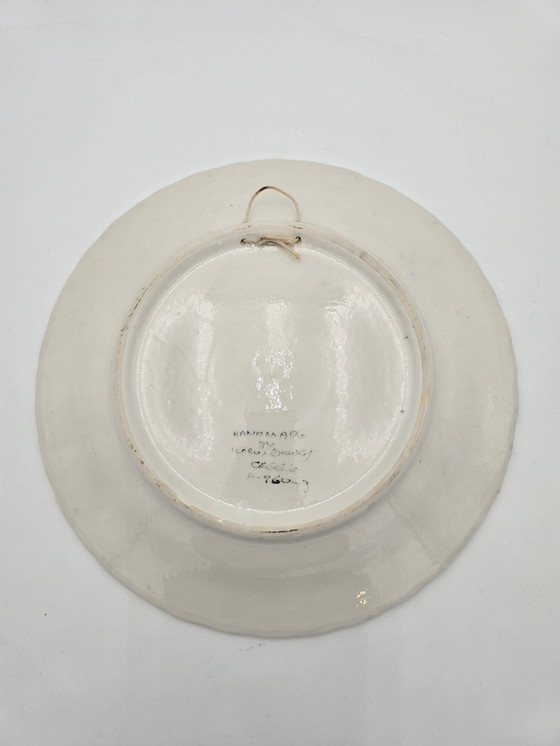 Image 1 of Grecian Hind and Flowers Decorative Plate