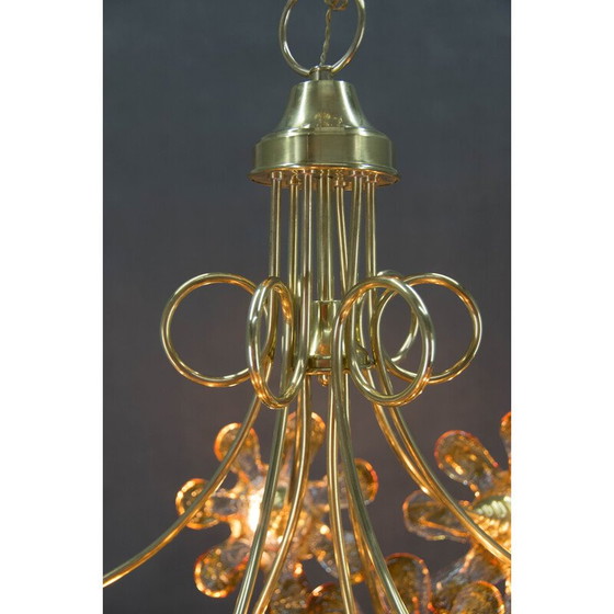 Image 1 of Vintage Murano glass chandelier, Italy 1990s
