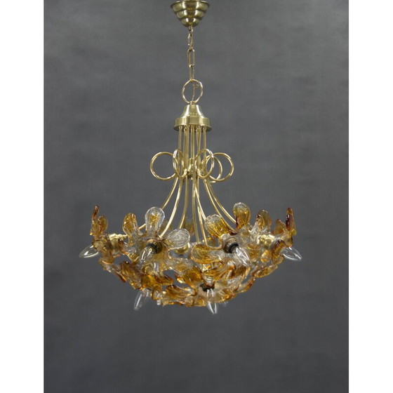 Image 1 of Vintage Murano glass chandelier, Italy 1990s