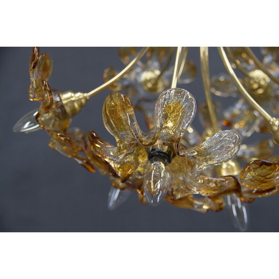 Image 1 of Vintage Murano glass chandelier, Italy 1990s