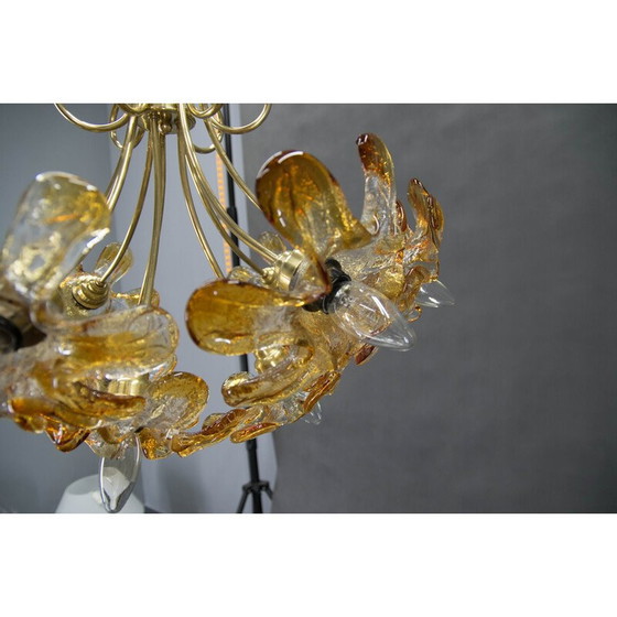 Image 1 of Vintage Murano glass chandelier, Italy 1990s