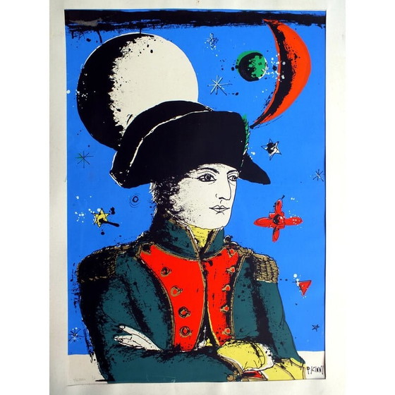 Image 1 of Vintage silkscreen by Gennaro Picinni, Italy 1970