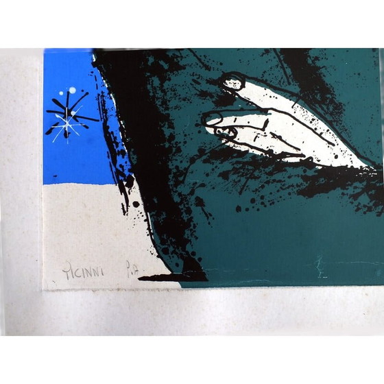Image 1 of Vintage silkscreen by Gennaro Picinni, Italy 1970