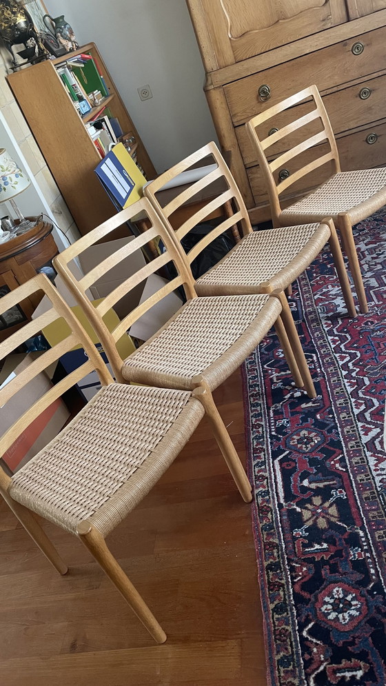 Image 1 of 4x Niels Möller No. 85 dining room chairs