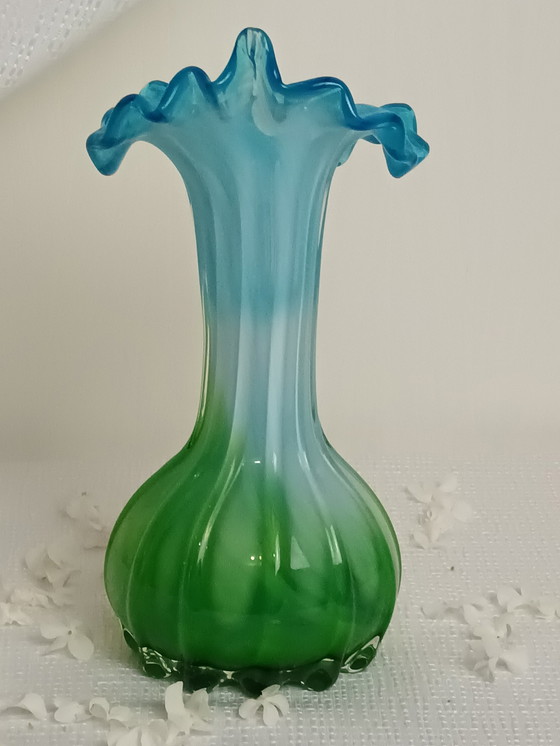 Image 1 of Soliflore Corolle In Blown Glass Italy