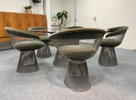 Image 1 of Knoll International Warren Platner Chaise à manger velours