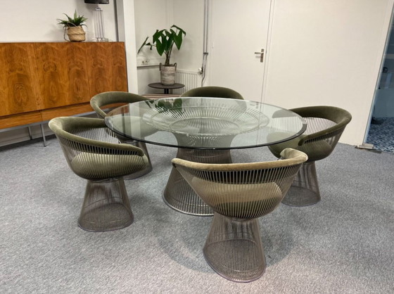 Image 1 of Knoll International Warren Platner Chaise à manger velours