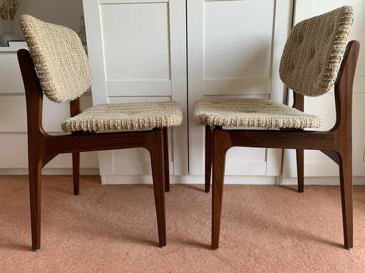 6x Mid Century Danish Design Teak Dining Chairs