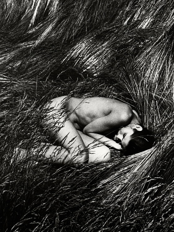 Image 1 of Michel Pinel 1949-2022 Superb Artistic Nude "Fetal Position" From 1985