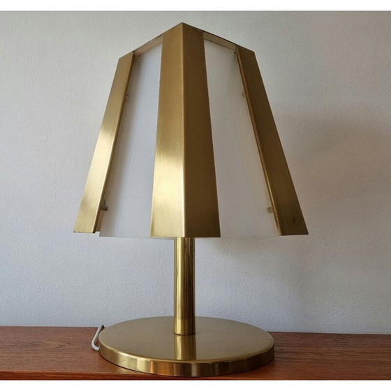 Image 1 of Vintage brass table lamp, 1970