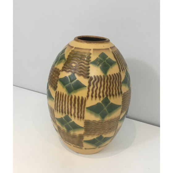 Image 1 of Vintage art deco ceramic vase, 1930