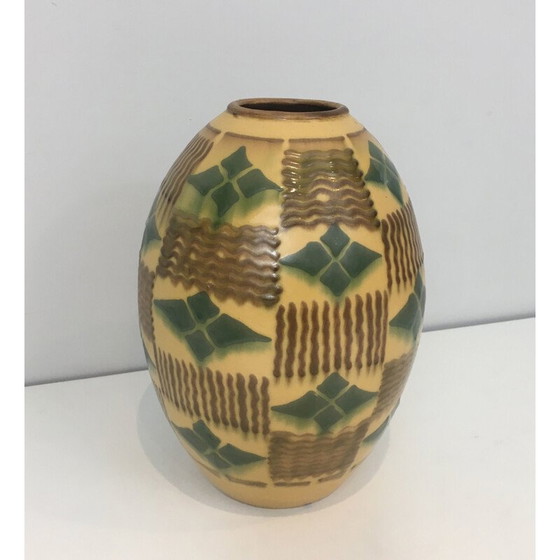 Image 1 of Vintage art deco ceramic vase, 1930