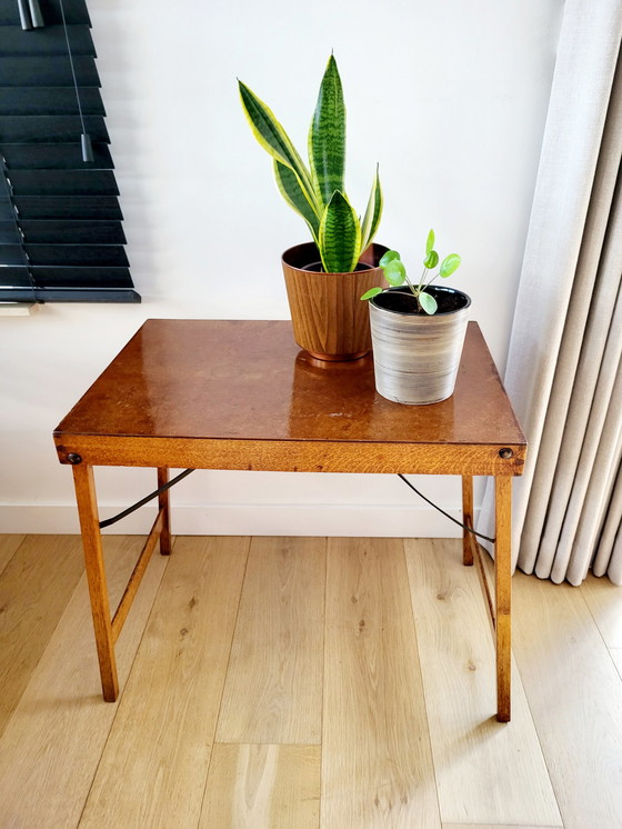 Image 1 of Rectangular vintage side table or plant table (bistro) , probably France