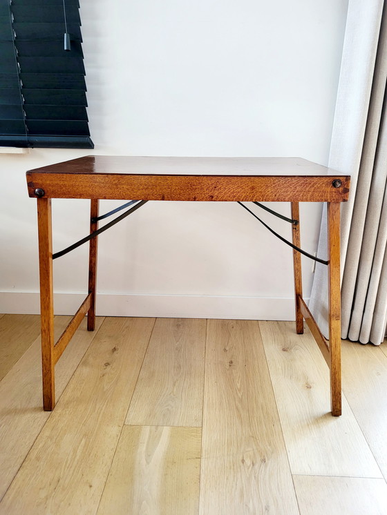 Image 1 of Rectangular vintage side table or plant table (bistro) , probably France