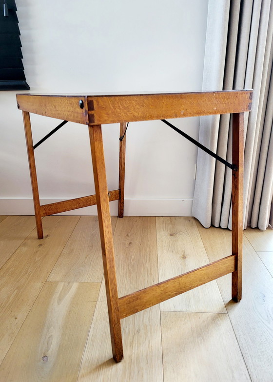 Image 1 of Rectangular vintage side table or plant table (bistro) , probably France