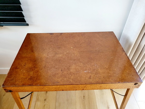 Image 1 of Rectangular vintage side table or plant table (bistro) , probably France