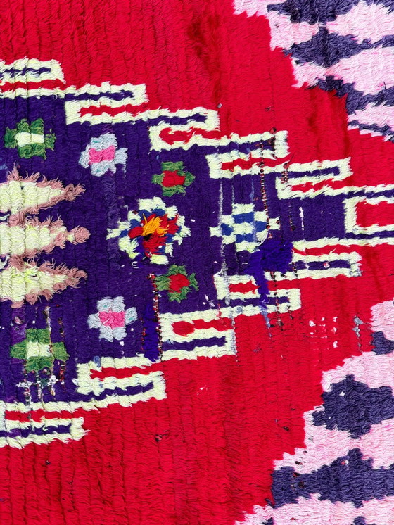 Image 1 of Magnifique tapis en coton Moroccon d'époque