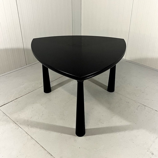 Black Ash Extendable Dining Table 1980-90'S