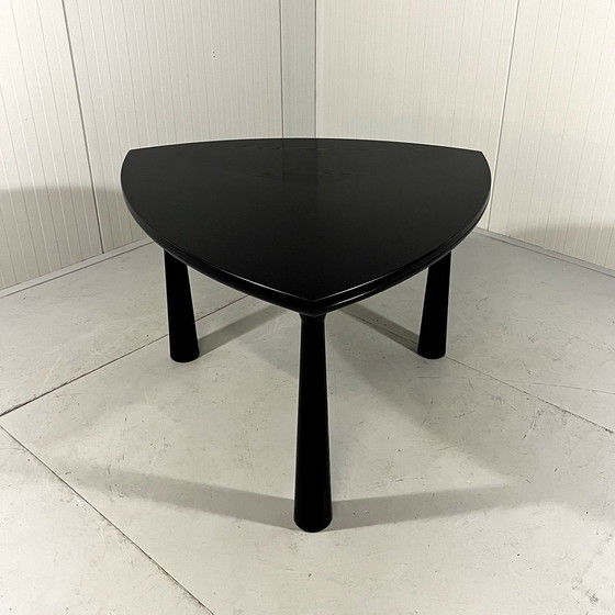 Image 1 of Black Ash Extendable Dining Table 1980-90'S