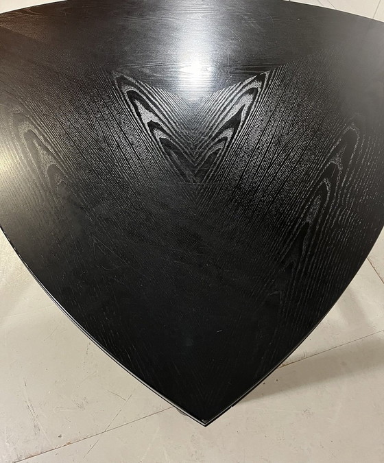 Image 1 of Black Ash Extendable Dining Table 1980-90'S