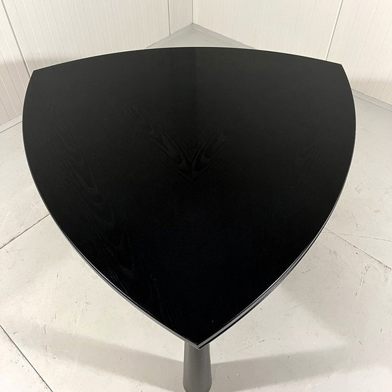 Image 1 of Black Ash Extendable Dining Table 1980-90'S