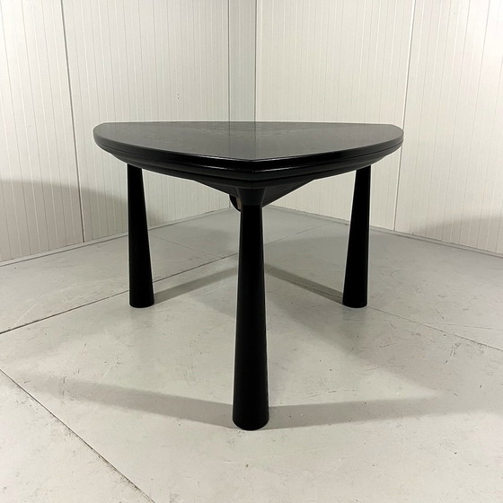 Image 1 of Black Ash Extendable Dining Table 1980-90'S