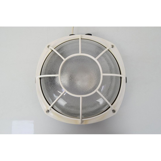 Image 1 of Lampada da parete vintage in vetro e plastica, Repubblica Ceca, anni '60