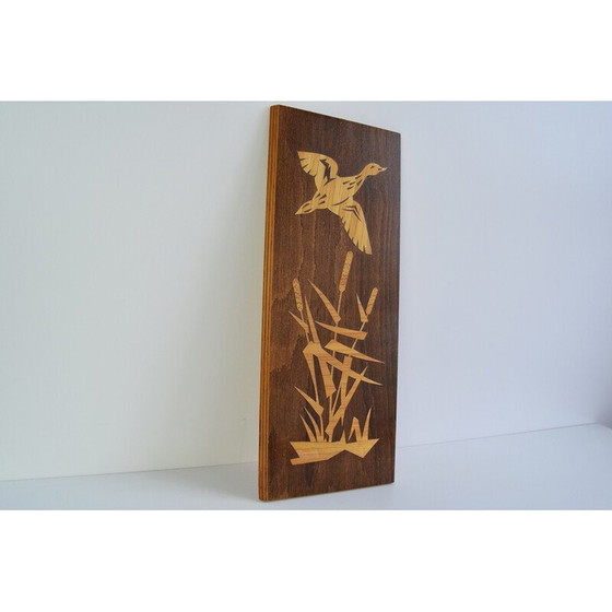 Image 1 of Vintage wall wood mallard decoration, 1950