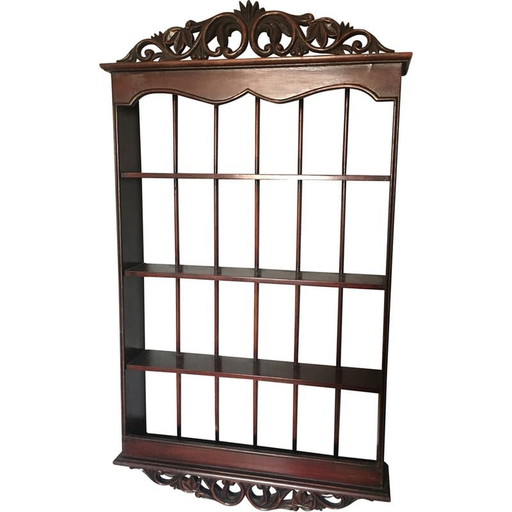 Mensola da parete in legno intagliato d'epoca