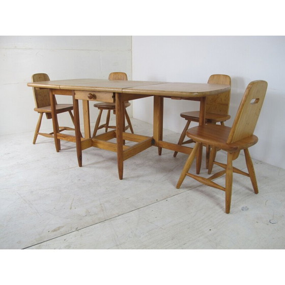 Image 1 of Vintage dining Set by Eero Aarnio for Laukaan Puu scandinavian 1960s