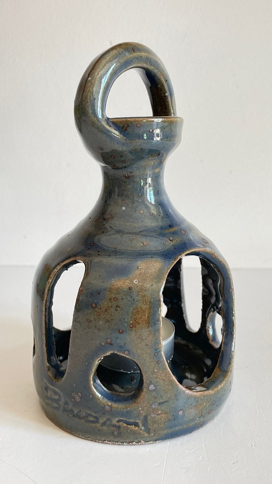 Image 1 of Bruciatore di incenso vintage in gres fatto a mano e firmato