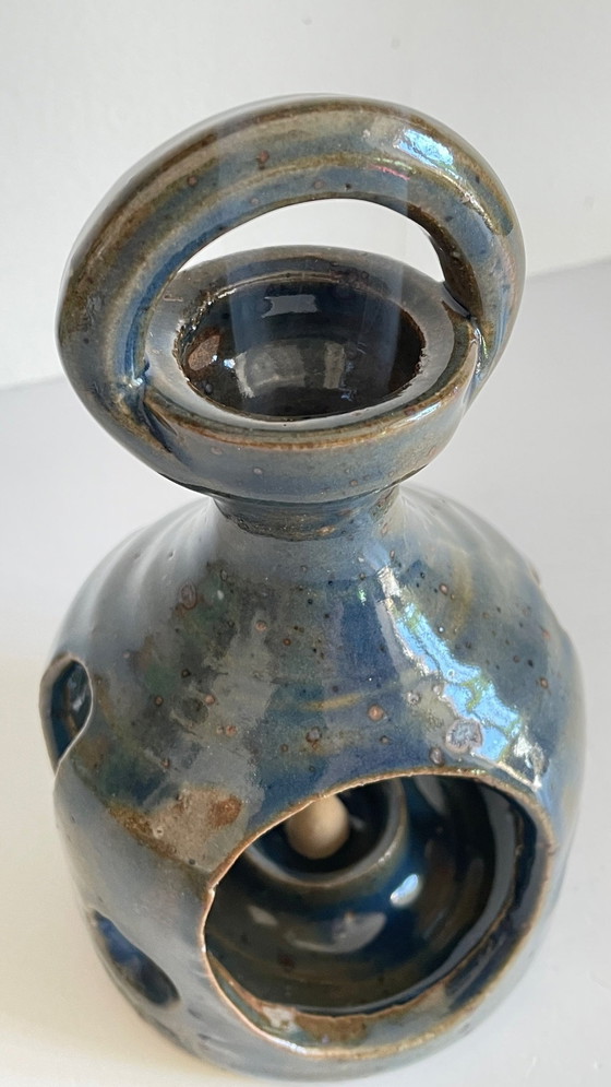 Image 1 of Bruciatore di incenso vintage in gres fatto a mano e firmato