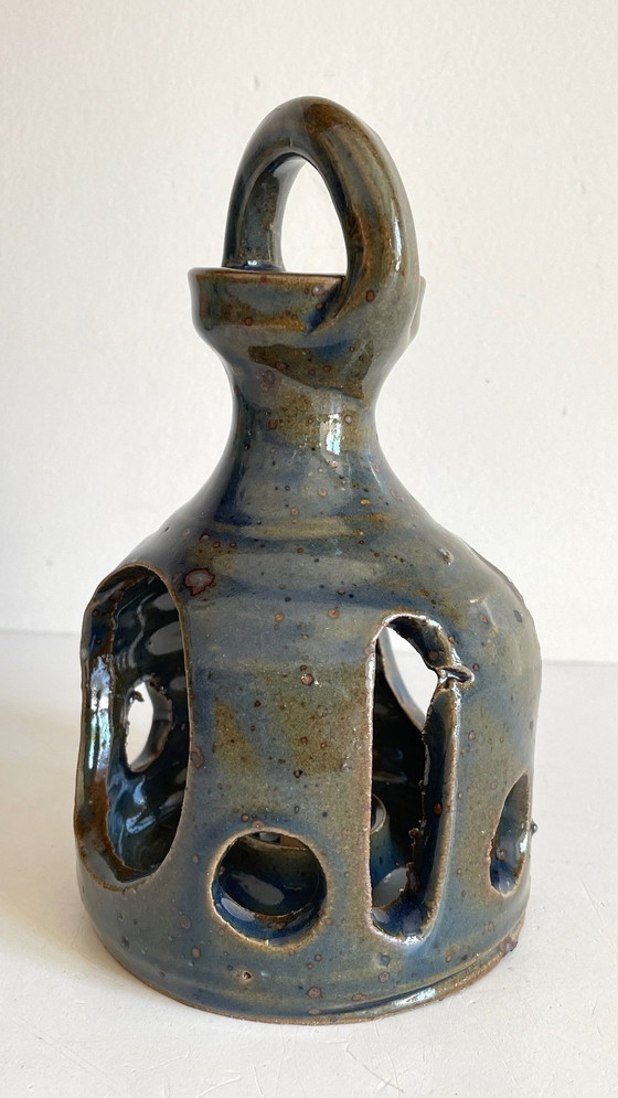 Image 1 of Bruciatore di incenso vintage in gres fatto a mano e firmato