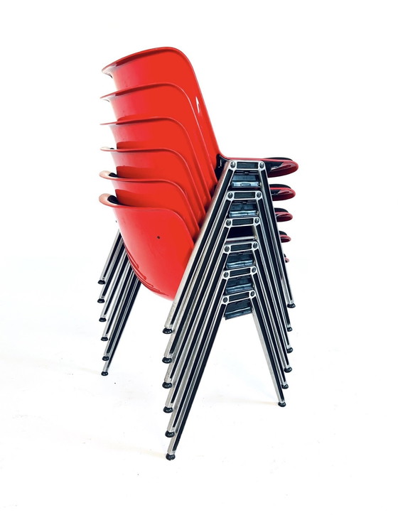 Image 1 of 6x Sedia Modus, Osvaldo Borsani, Tecno &#39;70