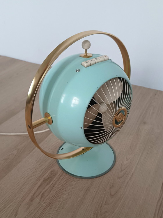 Image 1 of Prometheus space age industrial table fan, heater