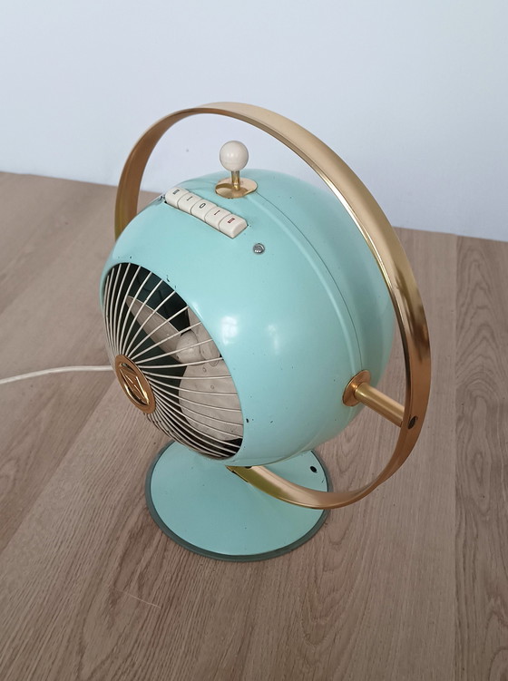 Image 1 of Prometheus space age industrial table fan, heater