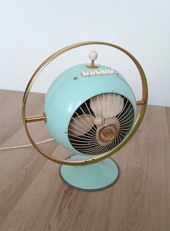 Image 1 of Prometheus space age industrial table fan, heater