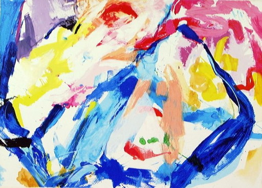 Lou Thissen zeefdruk -Vrouw – lithos zeefdrukken