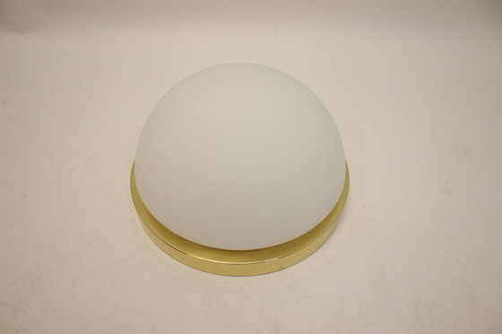 Image 1 of Glasshutte Limburg Large gold round Ceiling light