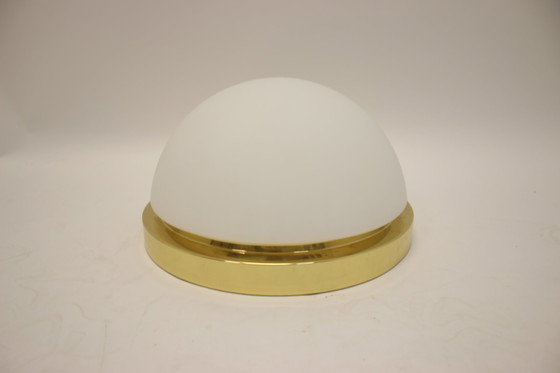 Image 1 of Glasshutte Limburg Large gold round Ceiling light