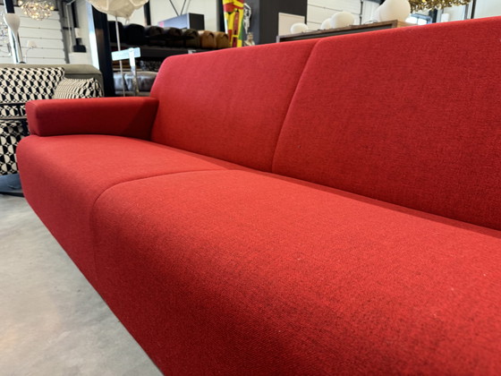 Image 1 of Cloak Sand 3 Seater sofa red wool fabric