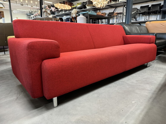 Image 1 of Cloak Sand 3 Seater sofa red wool fabric