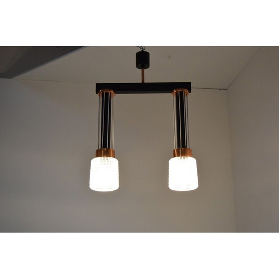 Image 1 of Vintage brass metal suspension by Drukov, Czechoslovakia 1960