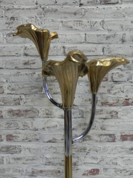 Image 1 of Standing italian calla lily floor lamp