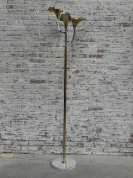 Image 1 of Standing italian calla lily floor lamp