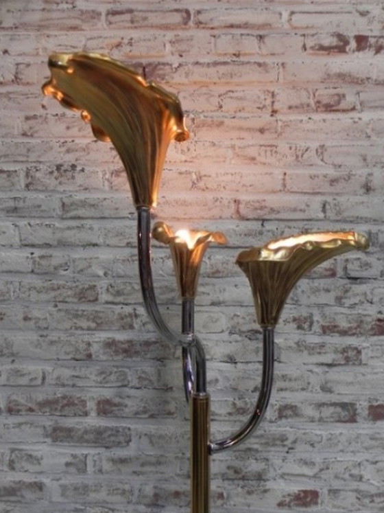 Image 1 of Standing italian calla lily floor lamp