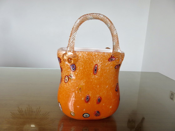 Image 1 of Vase, Handbag, Murano Glass, 1960-1970