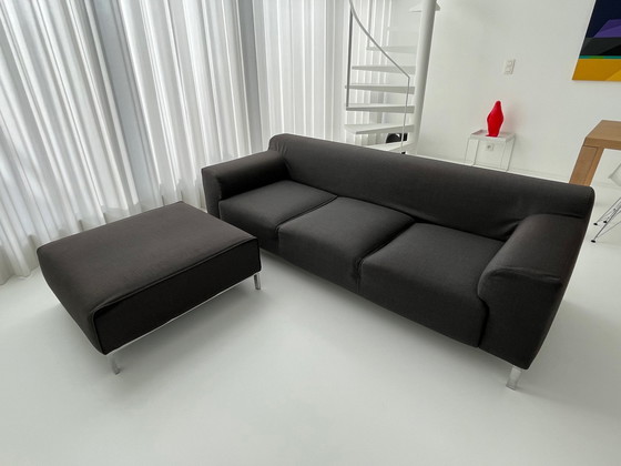 Image 1 of Zanotta Greg 3-seater with footstool