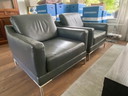 Natuzzi Editions 2 1/2 seater sofa with matching armchairs