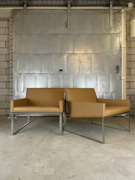 2X Bernhardt Design Lounge Armchairs By Fabien Baron